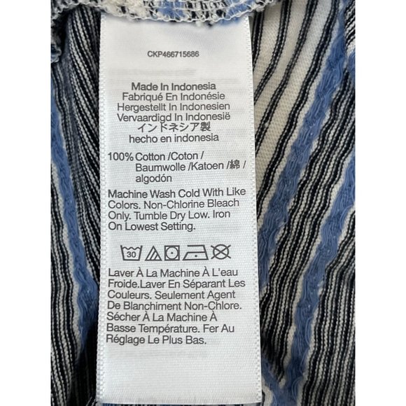 Madewell Jacquard Keyhole Crop Top in Stripe Women's Small‎ NI102 $78 Boho - Picture 11 of 13